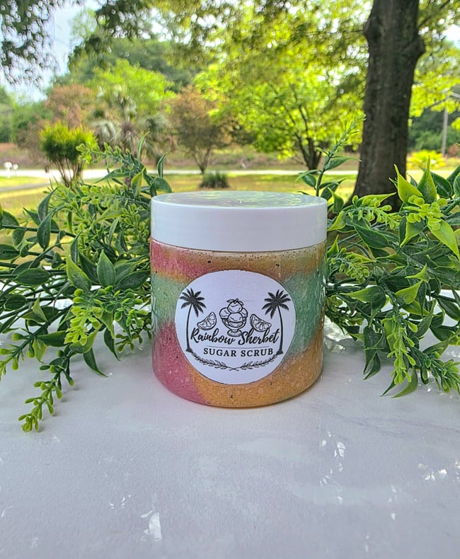Rainbow Sherbet Sugar Scrub 8oz Jar