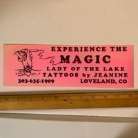 Image 1 of Lady of the lake bumper sticker Jeanine. Colorado 