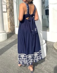 Image 2 of FARM Rio - "BORDADO TRO"- Embroidered Maxi Dress