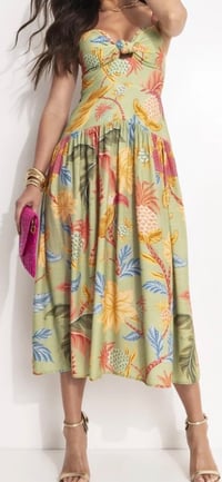 Image 1 of FARM Rio- "Amalfi Verde"- Long Dress