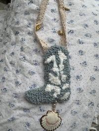 Image 1 of Cowboy Boot Car Charm