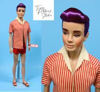 Image 1 of Purple Pompadour Ken Doll ~ Custom