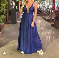 Image 1 of FARM Rio- "Azul Recife" Maxi Dress