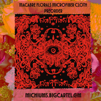 macabre florals microfiber cloth (preorder)