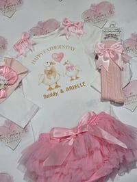 Image 1 of Personalised happy fathers day tutu set 