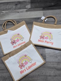 Image 2 of Teachers personalised tote bags 
