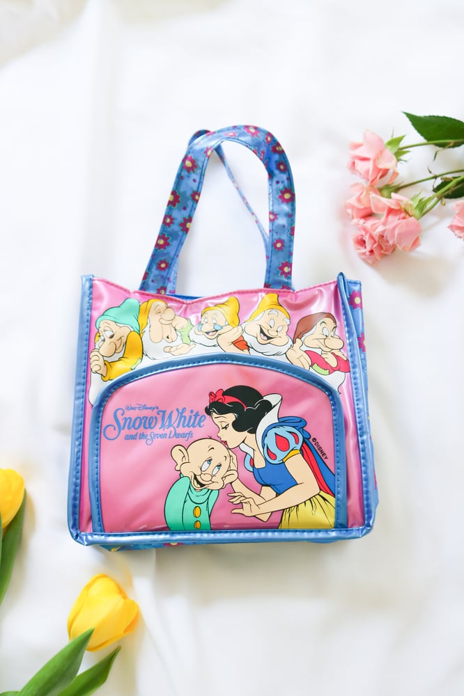 Image of RARE Vintage Disney Snow White And The Seven Dwarfs Bag 