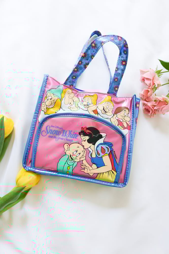 Image of RARE Vintage Disney Snow White And The Seven Dwarfs Bag 