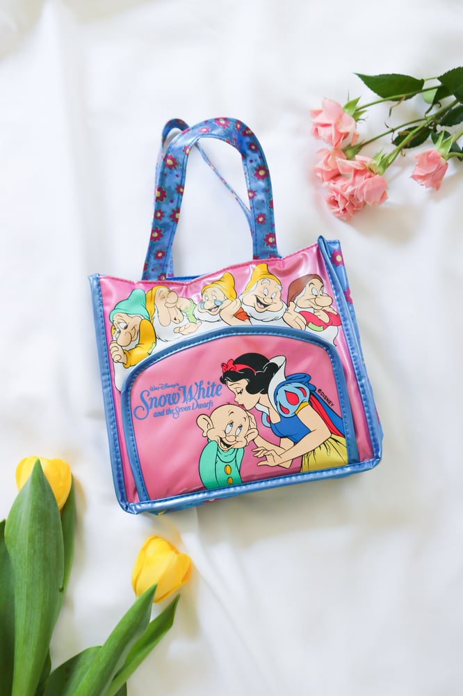 Image of RARE Vintage Disney Snow White And The Seven Dwarfs Bag 