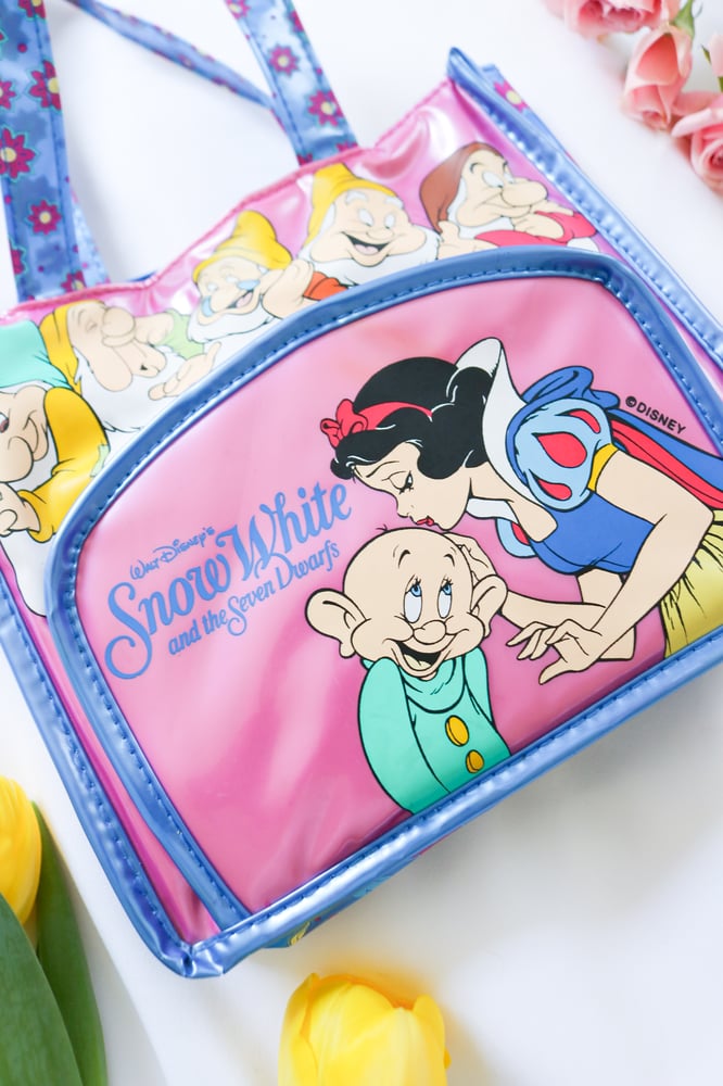 Image of RARE Vintage Disney Snow White And The Seven Dwarfs Bag 