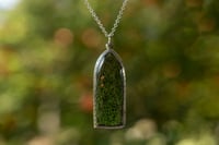 Image 2 of Antique Charlotte Doll Pendant with Moss & Rose