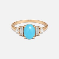 Image 1 of  Deco Turquoise ring