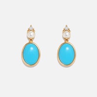 Image 1 of Victorian Turquoise Drop Earring