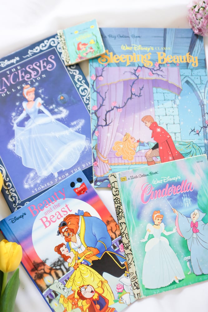 Image of Vintage Disney Princess Coffee Book Bundle Set of 5