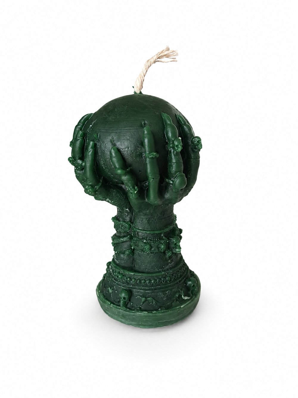 Witches Hand & Sphere Candle