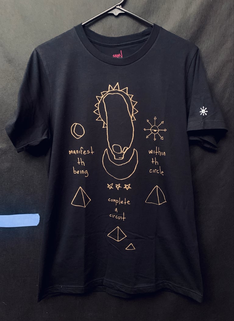 CAC T-shirt Dirty Gold on Black (zine included) Image 2