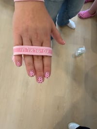 Image 5 of Am Yisrael Chai pink bracelet 
