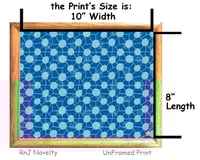 Image 3 of RnJ_PolkaDotLace_Blue UnFramed Print