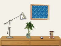 Image 4 of RnJ_PolkaDotLace_Blue UnFramed Print