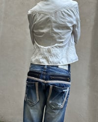 Image 7 of (S) DISTRESSED DENIM JEANS NO. 2