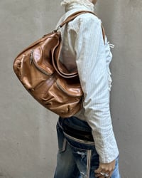 Image 2 of TAN LEATHER SHOULDER BAG