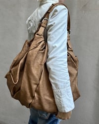 Image 3 of ITALIAN LARGE BRONZE LEATHER BAG
