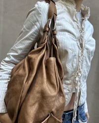 Image 14 of ITALIAN LARGE BRONZE LEATHER BAG