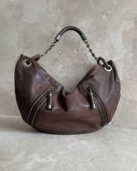 Image 1 of BALLY BROWN CRESCENT BAG