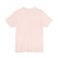Image 2 of Bunny holding tulip - ADULT Unisex Jersey T-Shirt | Bella+Canvas® 3001