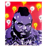 B. SPRAY Baracus Hand-embellished s/n "Funky Fresh" print