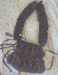 Image 2 of Brown Polka Dot Pudding Pouch 