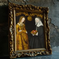 Image 1 of Gothic Renaissance Art Print – Saints Christina & Ottilia
