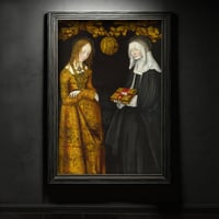 Image 2 of Gothic Renaissance Art Print – Saints Christina & Ottilia