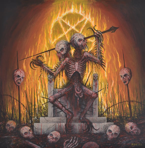 Image of BURNING IN HELL - original painting