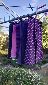 Image 1 of Kids flares size 3 purple/pinks