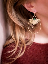 Image 7 of Grandes Boucles d'Oreilles FREYJA - 3 Coloris