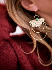 Image 9 of Grandes Boucles d'Oreilles FREYJA - 3 Coloris