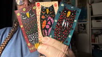 Tiny Free Verse Owls / 3-Piece Micro Art Set & Zine Series, Vol. 2 / #52 of 65