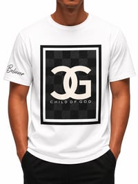 Image 2 of God /Checkerboard  - White / Black