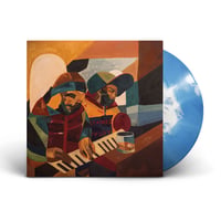 Traz & Discourse - Stained Ivory Vinyl (Blue & White) PRE-ORDER