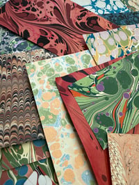 Image 4 of Assorted off-cut pack / gift pack - 100g of hand marbled paper / one available