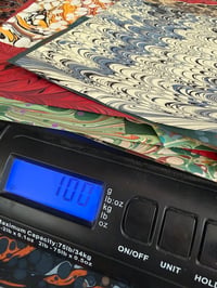 Image 5 of Assorted off-cut pack / gift pack - 100g of hand marbled paper / one available