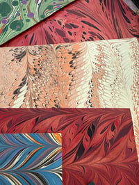 Image 7 of Assorted off-cut pack / gift pack - 100g of hand marbled paper / one available