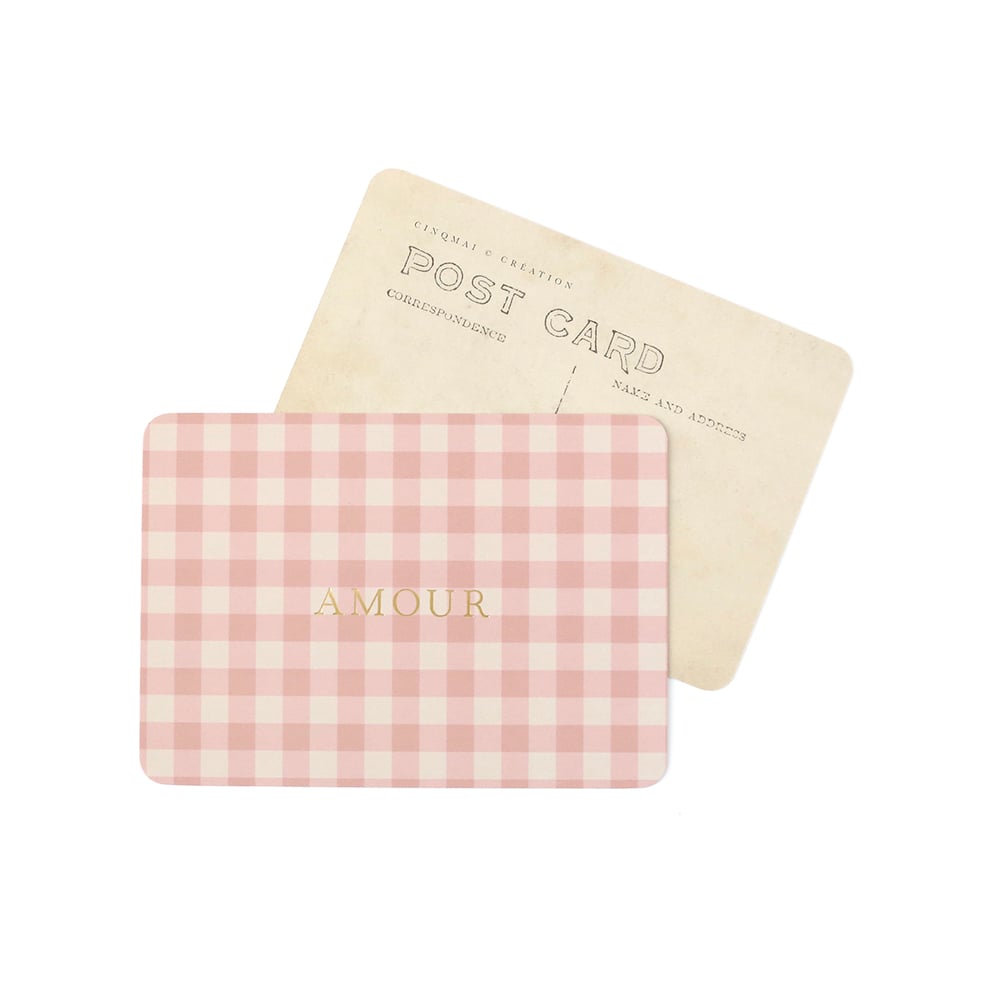 Image of Carte Postale AMOUR / DORÉ / ROSIE