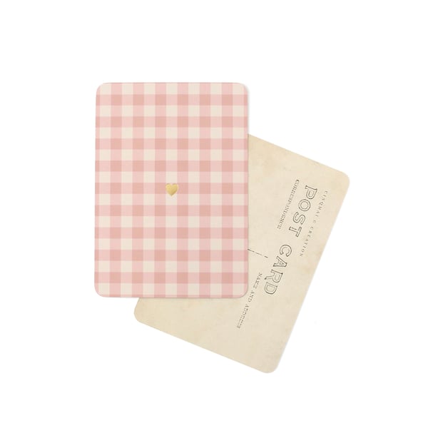 Image of Carte Postale COEUR / DORÉ / ROSIE