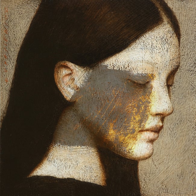 Portrait with grey 