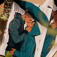 Image 1 of M&N Pixelated Kisses A3 PRINT 