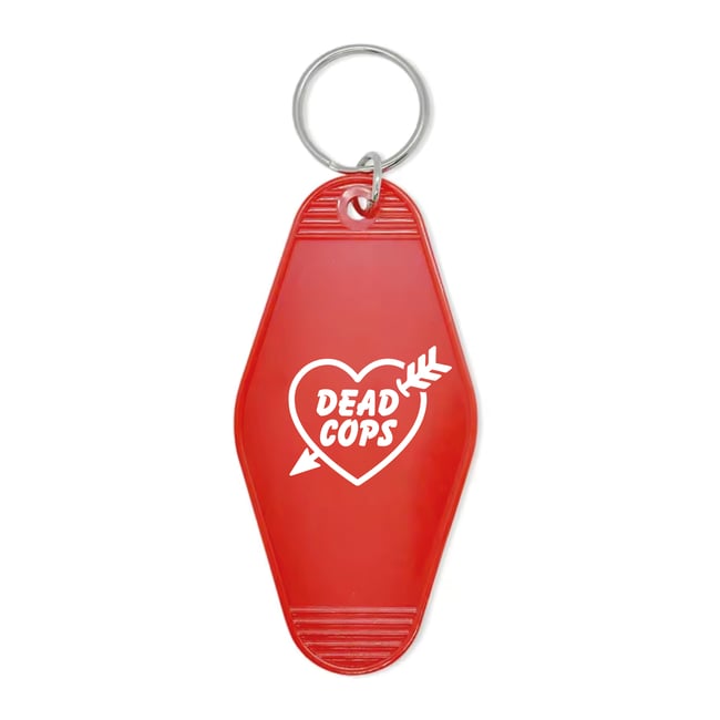 DEAD COPS MOTEL KEYCHAIN