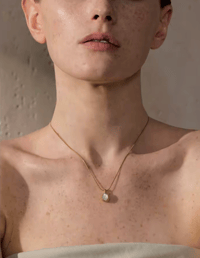Image 2 of Natural Stone Shell Pendant Necklace