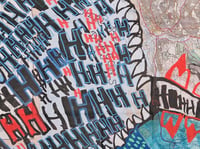Image 4 of A3 Giclée Art Print — DRAGON EATS SWANSEA — collaboration with Birdy Lancaster and Marc Craig